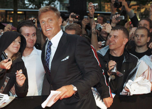 Sylvester Stallone poses for photocall promoting movie 