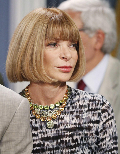 Celebs attend a news conference announcing the expanded Fashion's Night Out