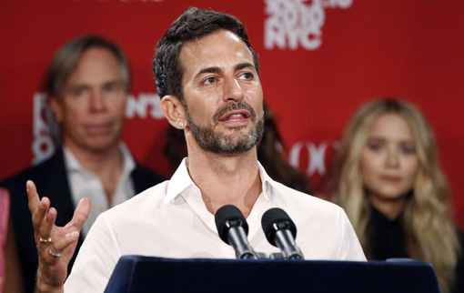 Celebs attend a news conference announcing the expanded Fashion's Night Out