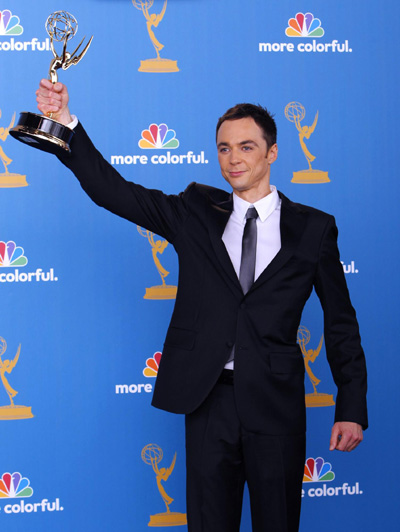 Jim Parsons accepts award for outstanding lead actor in a comedy series for 'The Big Bang Theory'