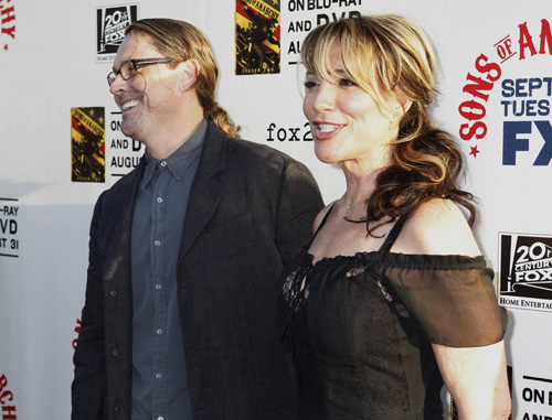 Celebs arrive at premiere screening of season three of 'Sons of Anarchy'