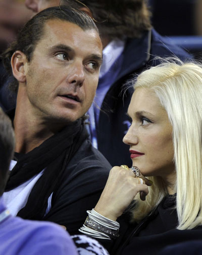 Gwen Stefani and Cameron Diaz at U.S. Open tennis tournament in New York