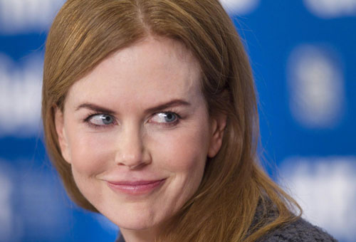 Nicole Kidman attends a news conference at 35th Toronto International Film Festival