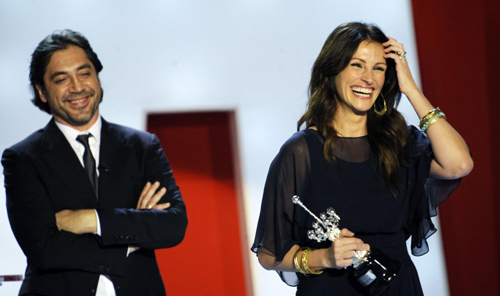 Julia Roberts receives the San Sebastian Prize for lifetime achievement