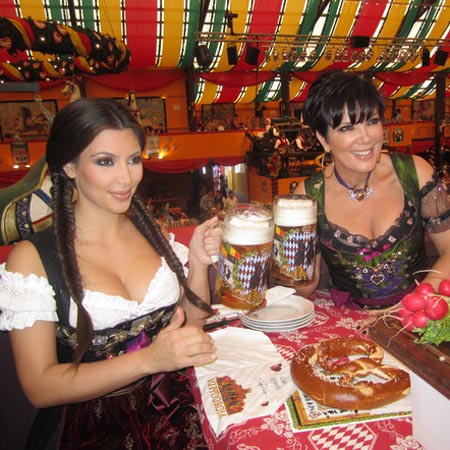 Kim Kardashian enjoys Oktoberfest