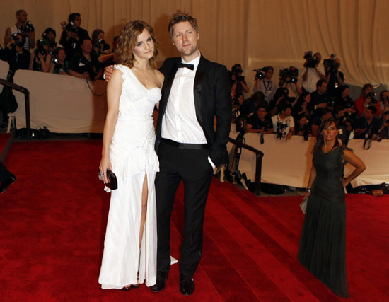 Emma Watson arrives at the Metropolitan Museum of Art Costume Institute Benefit