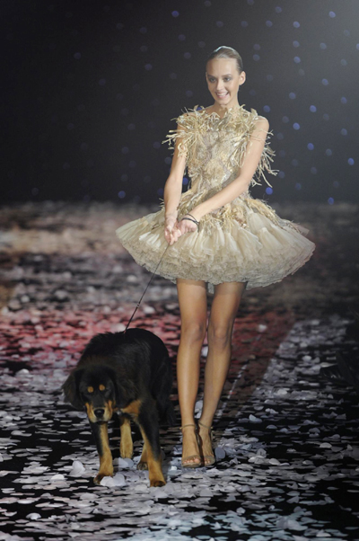 French designer Franck Sorbier's fashion show