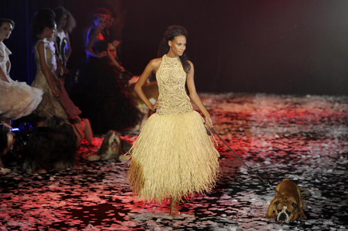 French designer Franck Sorbier's fashion show