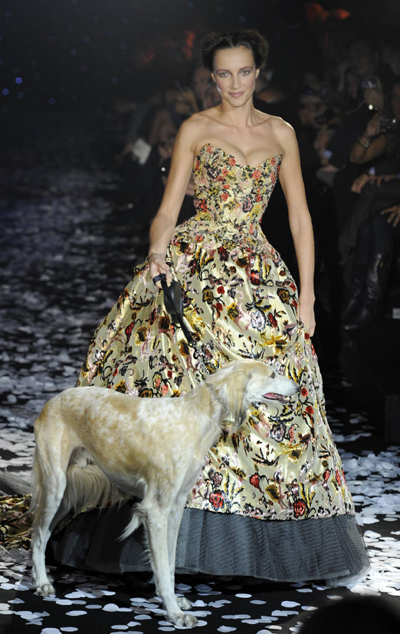 French designer Franck Sorbier's fashion show