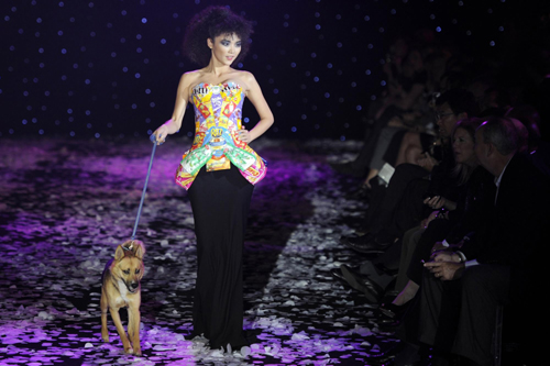 French designer Franck Sorbier's fashion show