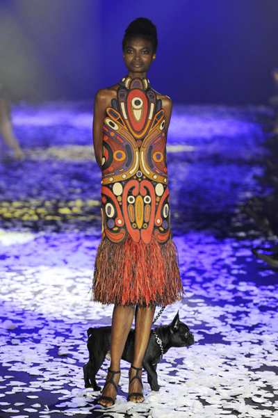 French designer Franck Sorbier's fashion show