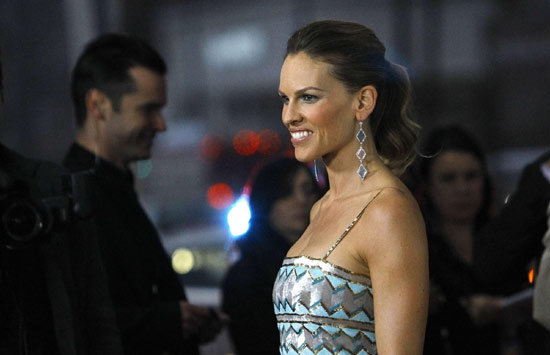 Hilary Swank attends premiere of 