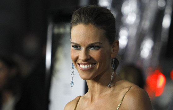 Hilary Swank attends premiere of 