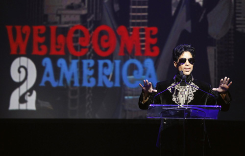 Prince announces 'Welcome 2 America' tour