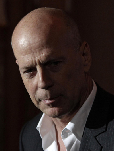 Bruce Willis promotes movie 'Red' in Berlin