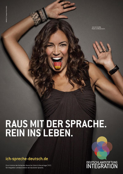 Learning German language campaign