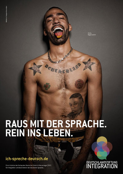 Learning German language campaign