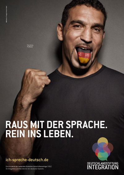 Learning German language campaign