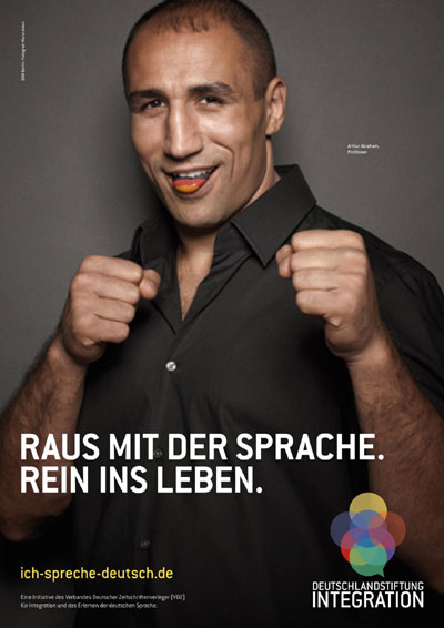 Learning German language campaign