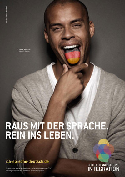 Learning German language campaign