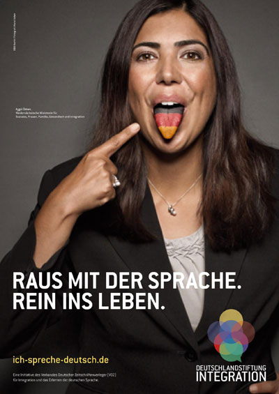 Learning German language campaign