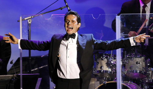 Singers perform at Carousel of Hope Ball in Beverly Hills