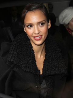 Brunette fan Jessica Alba