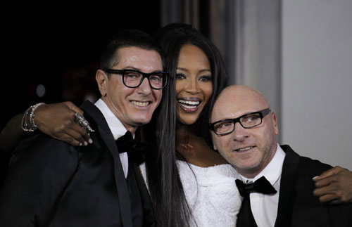 Naomi Campbell attends a party marking the 25th anniversary of her career in Shanghai