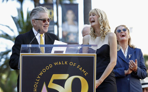 Dern-Ladd family honored with Walk of Fame stars