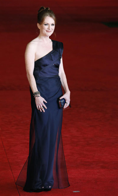 Julianne Moore receives a life-time acting award at Rome Film Festival