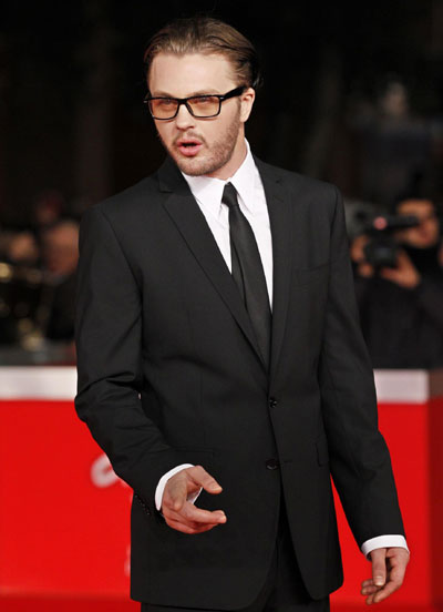 Michael Pitt poses on the red carpet for his TV series 'Boardwalk Empire'