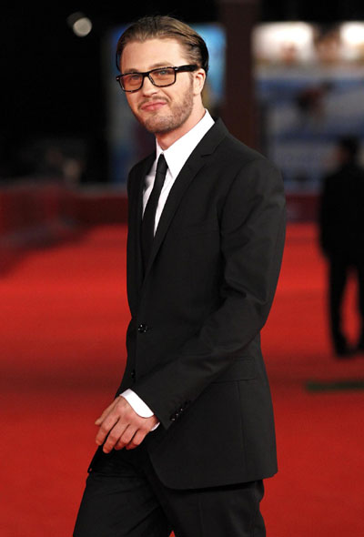 Michael Pitt poses on the red carpet for his TV series 'Boardwalk Empire'