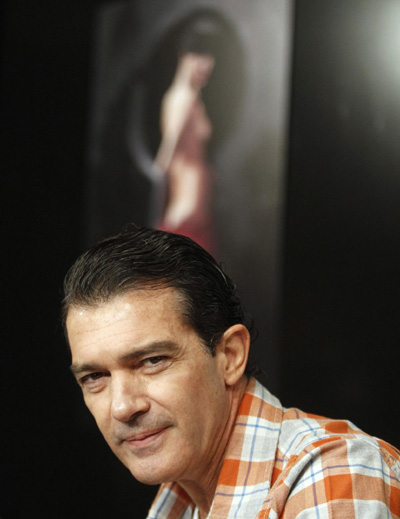 Antonio Banderas's presentation of his photo exposition 'Secrets on Black' in Madrid