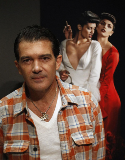 Antonio Banderas's presentation of his photo exposition 'Secrets on Black' in Madrid