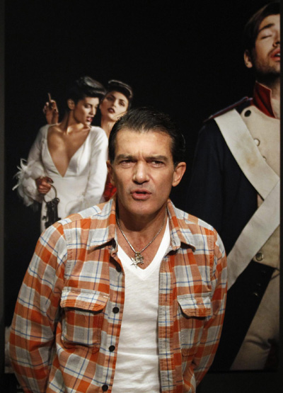 Antonio Banderas's presentation of his photo exposition 'Secrets on Black' in Madrid
