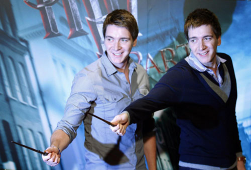 James and Oliver Phelps promote 'Harry Potter and the Deathly Hallows: Part 1' in Taipei