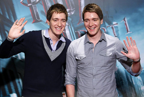 James and Oliver Phelps promote 'Harry Potter and the Deathly Hallows: Part 1' in Taipei