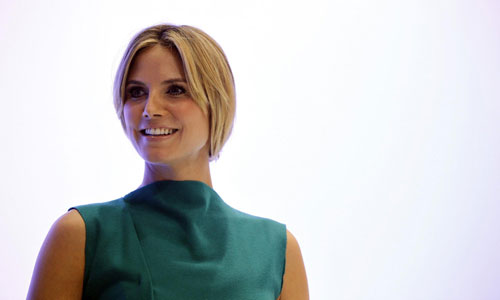 Heidi Klum attends a Volkswagen presentation at LA Auto Show in L.A.