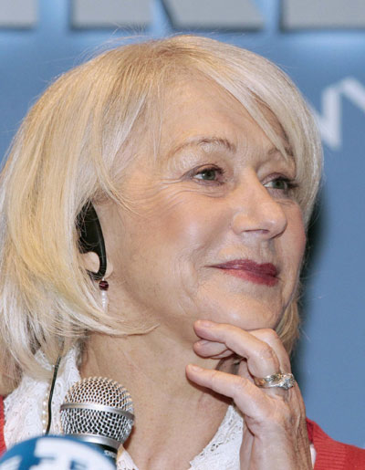 Helen Mirren promotes film 'The Last Station' in Moscow