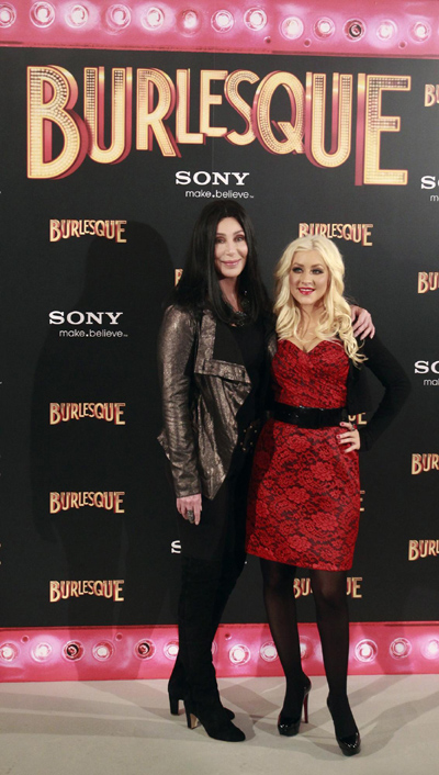Cast memebers at the photocall of the movie 'Burlesque'