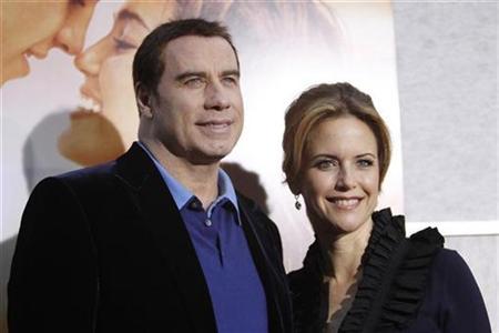 John Travolta and Kelly Preston show off new baby