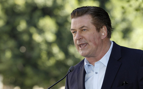 Alec Baldwin accepted his star on the Walk of Fame in Hollywood