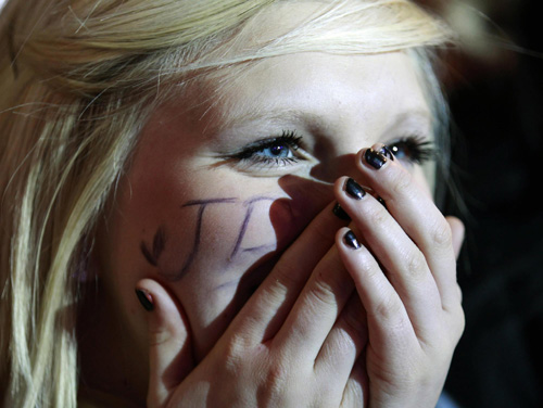 London premiere of film 'Justin Bieber: Never Say Never'