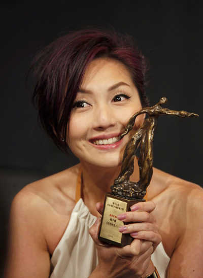 Miriam Yeung at the Hong Kong Film Critics Society Awards in Hong Kong