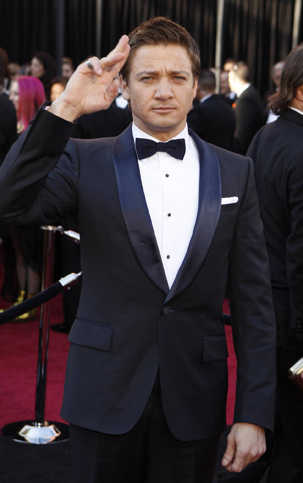 Jeremy Renner arrives at the 83rd Academy Awards