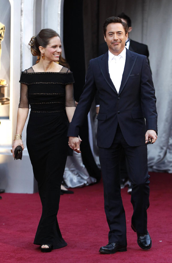 Robert Downey Jr. and wife Susan Levin at 83rd Academy Awards