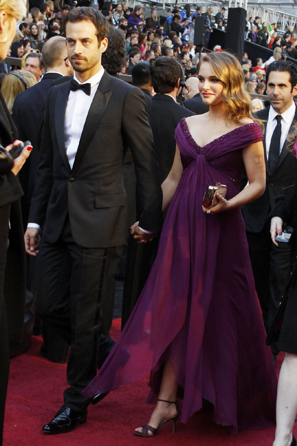 Natalie Portman and her fiance arrive at the 83rd Academy Awards