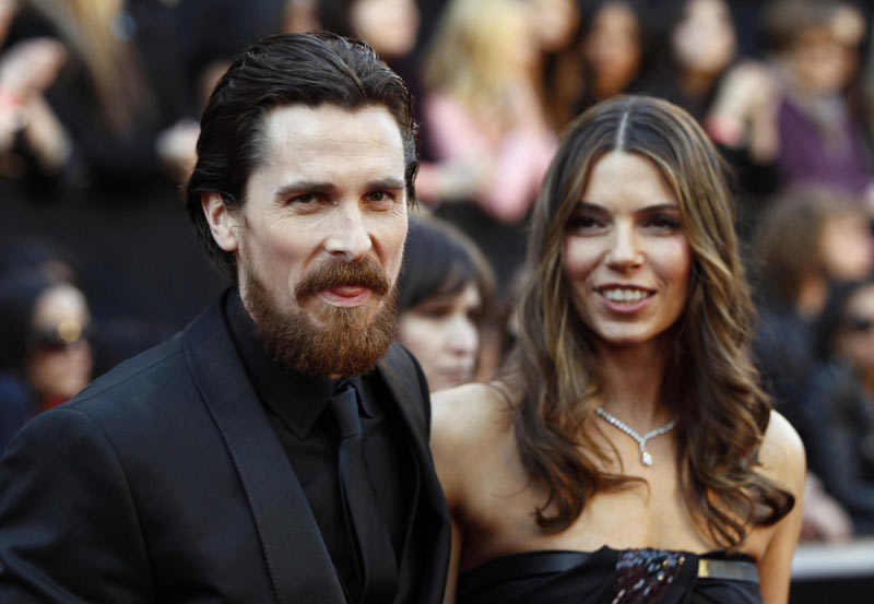 Christian Bale and his wife arrive at the 83rd Academy Awards