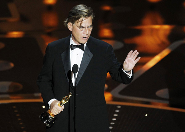 Aaron Sorkin wins the Oscar for best adapted screenplay