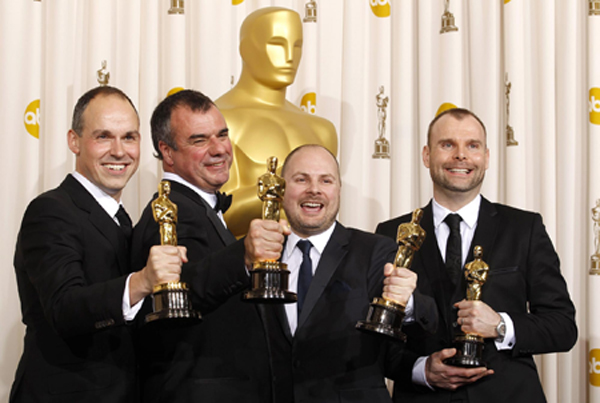 Inception wins the Oscar for Achievement in Visual Effects
